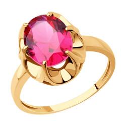 Золотое кольцо SOKOLOV 716879 с рубиновым корундом 716879 фото