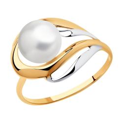 Золотое кольцо SOKOLOV 791015 с жемчугом 791015 фото