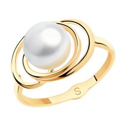 Золотое кольцо SOKOLOV 791126 с жемчугом 791126 фото