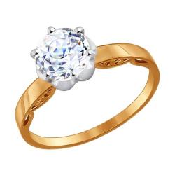 Золотое кольцо SOKOLOV 81010271 с Swarovski 81010271 фото