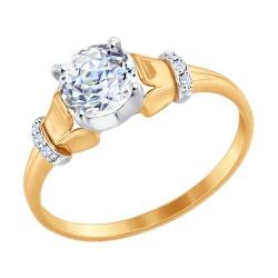 Золотое кольцо SOKOLOV 81010322 с Swarovski 81010322 фото