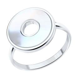 Серебряное кольцо SOKOLOV 83010174 с перламутром 83010174 фото