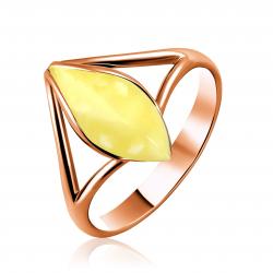 Золотое кольцо Дарвин 910030023ba-б с янтарём 910030023ba-б фото