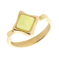 Золотое кольцо Дарвин 910030039aa-б с янтарём 910030039aa-б фото