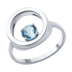 Серебряное кольцо SOKOLOV 92014559 с топазом 92014559 фото