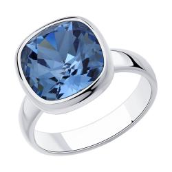 Серебряное кольцо SOKOLOV 94013179 с кристаллом Swarovski 94013179 фото
