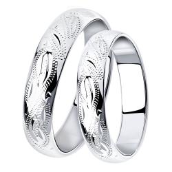 Серебряное обручальное кольцо 4 мм SOKOLOV 94110016 94110016 фото