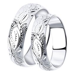Серебряное обручальное кольцо 5 мм SOKOLOV 94110017 94110017 фото