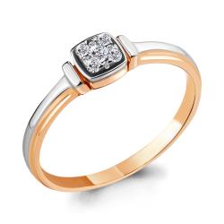 Золотое кольцо AQUAMARINE 963686к с бриллиантом 963686к фото