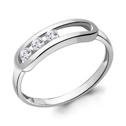 Кольцо из белого золота AQUAMARINE 964026 с бриллиантом 964026 фото