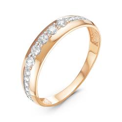Золотое кольцо КЮЗ Del'ta D116071 с фианитом D116071 фото