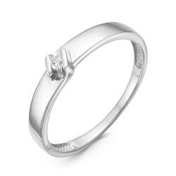 Помолвочное кольцо из белого золота КЮЗ Del'ta с бриллиантом DБР111141б DБР111141б фото