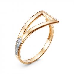 Золотое кольцо КЮЗ Del'ta DБР111723 с бриллиантом DБР111723 фото