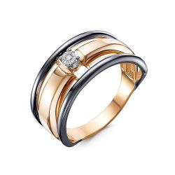 Золотое кольцо КЮЗ Del'ta DБР111875 с бриллиантом DБР111875 фото