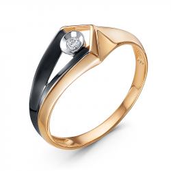 Золотое кольцо КЮЗ Del'ta DБР111923 с бриллиантом DБР111923 фото