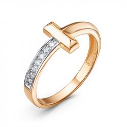 Золотое кольцо КЮЗ Del'ta DБР112156 с бриллиантом DБР112156 фото