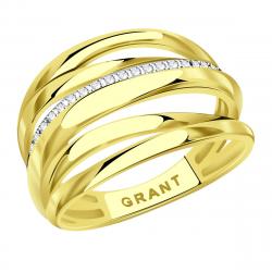 Кольцо из лимонного золота Grant GR9101887 с бриллиантом GR9101887 фото