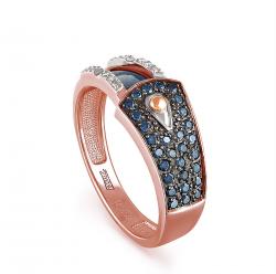 Золотое кольцо KABAROVSKY K11-0426-2703 с бриллиантом и эмалью K11-0426-2703 фото
