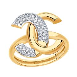 Золотое кольцо BERGER Б110119 с фианитом Б110119 фото