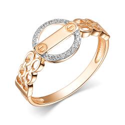 Золотое кольцо ЮЗ Корона К1-К4826 с фианитом К1-К4826 фото