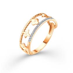 Золотое кольцо ЮЗ Корона К1-К4832 с фианитом К1-К4832 фото