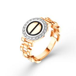 Золотое кольцо ЮЗ Корона К1-К5031 с фианитом К1-К5031 фото