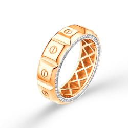 Золотое кольцо ЮЗ Корона К1-к5022 с фианитом К1-к5022 фото