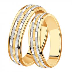 Золотое обручальное кольцо 5 мм Александра КТ026сбк КТ026сбк фото