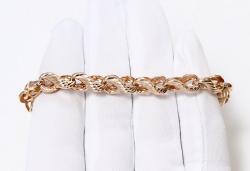 Золотой браслет плетение Фантазийное МАГНАТ М7020 М7020 фото
