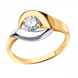 Золотое кольцо Александра кл3032-62сбк с Swarovski кл3032-62сбк фото