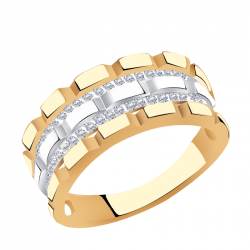 Золотое кольцо Александра кл3445сбк с фианитом кл3445сбк фото