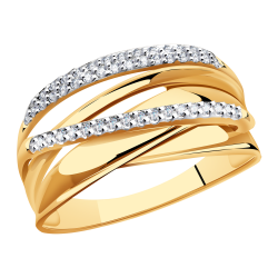 Золотое кольцо Александра кл3516ск с фианитом кл3516ск фото
