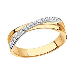 Золотое кольцо Александра кл3705сбк с фианитом кл3705сбк фото