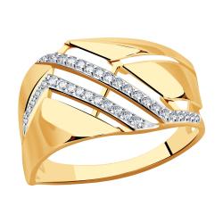 Золотое кольцо Александра кл3746ск с фианитом кл3746ск фото