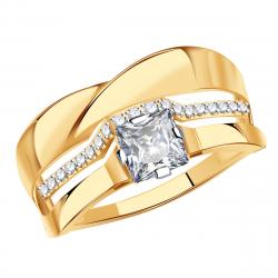 Золотое кольцо Александра кл4172ск с фианитом кл4172ск фото