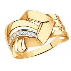 Золотое кольцо Александра кл4200ск с фианитом кл4200ск фото