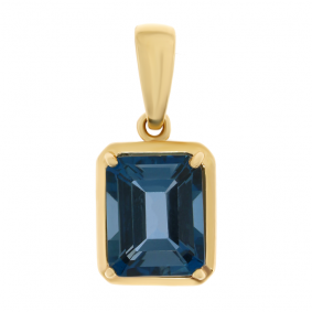 Золотая подвеска Александра кл2265б-28ск с Лондон топазом кл2265б-28ск фото