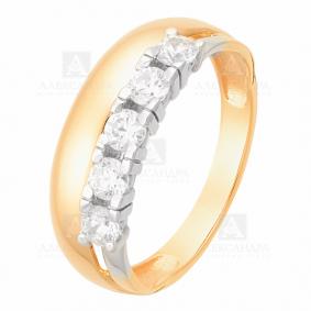 Золотое кольцо Александра кл2282-62ск с Swarovski кл2282-62ск фото