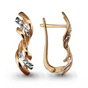 Золотые серьги AQUAMARINE 31835 31835 фото