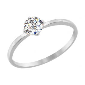Кольцо из белого золота SOKOLOV 81010206б с Swarovski 81010206б фото