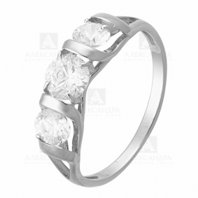 Золотое кольцо Александра кл2137-62сб с Swarovski кл2137-62сб фото