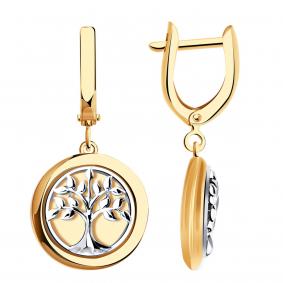 Золотые серьги Золотые узоры 00-52-0108-00 00-52-0108-00 фото