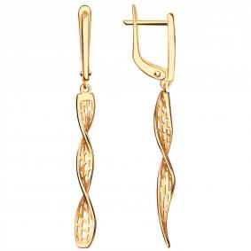 Золотые серьги Золотые узоры 00-52-0202-00 00-52-0202-00 фото