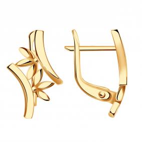 Золотые серьги Золотые узоры 00-52-0257-00 00-52-0257-00 фото