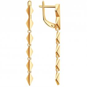 Золотые серьги Золотые узоры 00-52-0851-00 00-52-0851-00 фото