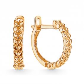 Золотые серьги Золотые узоры 00-52-0972-00 00-52-0972-00 фото