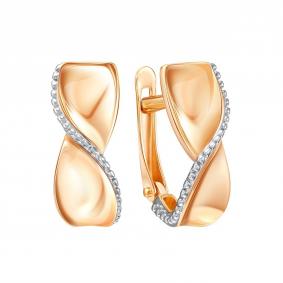 Золотые серьги Золотые узоры 00-52-0988-00 00-52-0988-00 фото