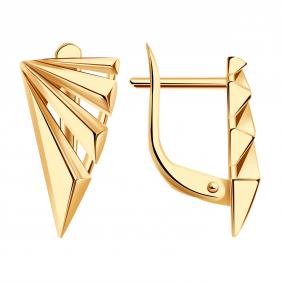 Золотые серьги Золотые узоры 00-52-0999-00 00-52-0999-00 фото