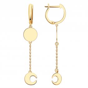 Золотые серьги Золотые узоры 00-52-1003-00 00-52-1003-00 фото