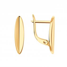 Золотые серьги Золотые узоры 00-52-1015-00 00-52-1015-00 фото